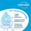 WaterWipes Sensitive+ Hydrating Boost Wipes, 720 Count (12 Packs), 3-In-1 Cleans, Cares, Hydrates, 99% Water with Aloe Vera, Unscented Baby Wipes